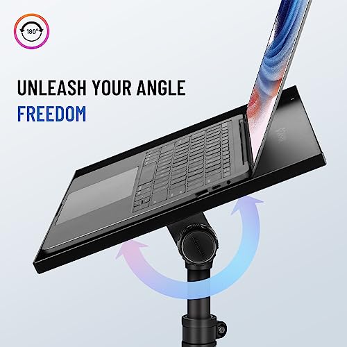 CAHAYA Projector Tripod Stand Adjustable: Height 29 to 65in Projector with Casters Universal Laptop Stand Portable Multifunctional DJ Rack Stand for Outdoor Movies Computer Book DJ Equipment CY0332 - style: Tripod Stand with Casters