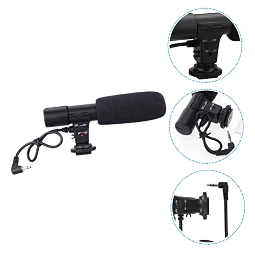 1pc Interview Microphone for Camera Camcorder and Phone Lightweight Design Compatible Devices for Vloggers and Video Producers