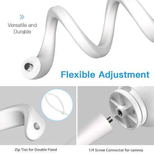 Flexible Camera Mount for Tapo C260, No-Drill Anti-Slip Twist Mount, 17.5 inch - color: Twist Mount, 1 Pack