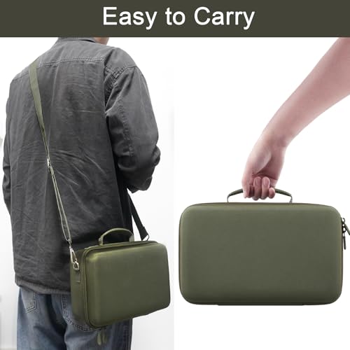 Camera Case Compatible with Canon EOS Rebel T7/T100/R50/R100/R5/R6 V//R6 Mark II DSLR Camera with 18-55mm Lens,Sony,Nikon DSLR Camera Protective Case with Shoulder Strap (Army Green Case) - color: Army Green Case