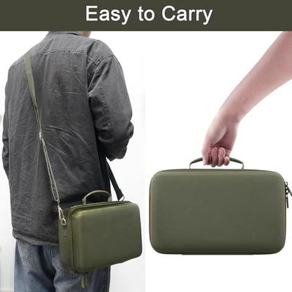 Camera Case Compatible with Canon EOS Rebel T7/T100/R50/R100/R5/R6 V//R6 Mark II DSLR Camera with 18-55mm Lens,Sony,Nikon DSLR Camera Protective Case with Shoulder Strap (Army Green Case) - color: Army Green Case