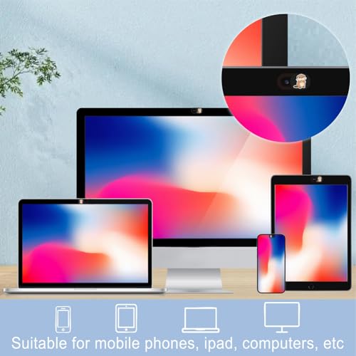6Pcs 6 Styles Otter Cute Laptop Camera Cover Privacy Guard Accessories, 0.04 Inch Ultra Thin Webcam Cover Slide Protector Blocker for Desktop Computer Tablet Notebook Mini PC Office Use - color: Otter