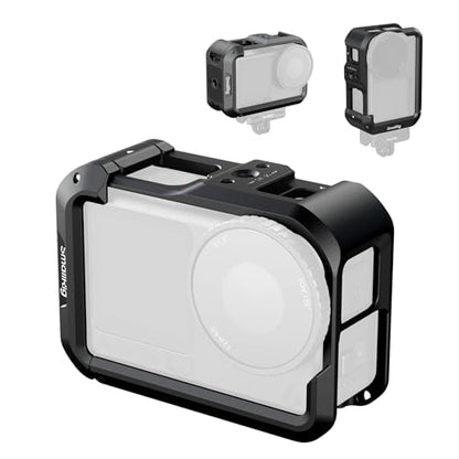 SMALLRIG Action 6 Cage for DJI Osmo Action 6 with Expansion Interfaces, Cold Shoe, 1/4"-20 Threaded Hole, Quick Release, Aluminum Action Camera Cage for DJI Action 6, Protective Frame Cage - 5888 - style: Basic Cage
