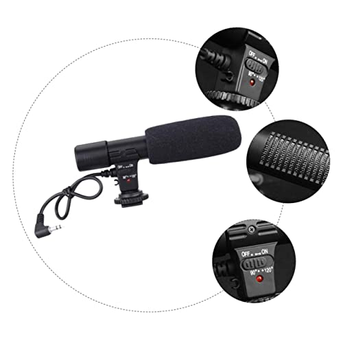 1pc Interview Microphone for Camera Camcorder and Phone Lightweight Design Compatible Devices for Vloggers and Video Producers