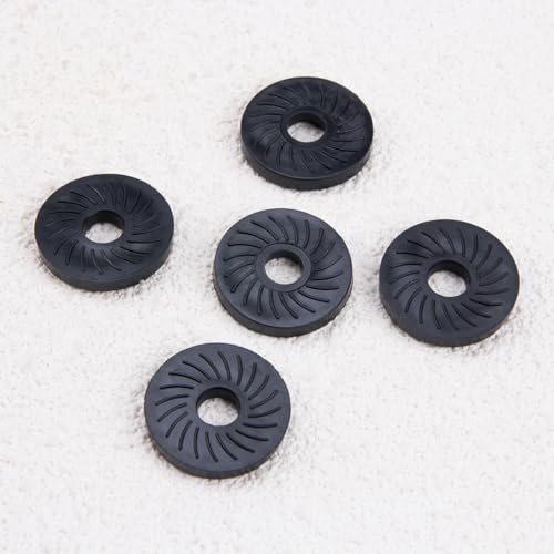ZORZA 5Sets 1/4" Aluminum Thumb Nut and Anti-Slip Rubber Washers Set Universal Thumb Wheel Lock Nut Adapter for Secure Camera Mounting to Tripod