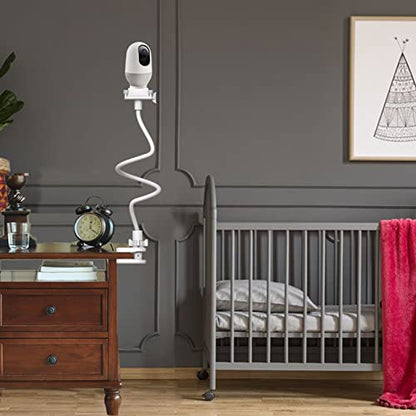 Baby Camera Monitor Mount Flexible Holder Stand Compatible with Momcozy,HelloBaby HB6550/HB65/HB66/HB6560/iFamily,Blemil,GoodBaby,OKAIDI,ANMEATE, Infant Optics Cameras and with 1/4" Baby Cameras Stand - size: 1 Count (Pack of 1)