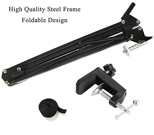 Webcam Stand Desktop Adjustable Suspension Boom Scissor Arm Camera Clamp Webcam Mount Holder for Logitech Webcam C920 C930 C922 C615, Microsoft LifeCam and Other Devices with 1/4" Thread - color: Scissor Arm Webcam Stand