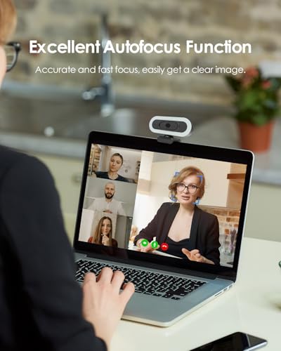 1080P Webcam with Built-in Microphone, W2N Web Cam, Privacy Cover, 75° FOV, Noise Cancellation, Plug & Play Web Camera for Computer, USB Webcam for Pc, Laptop, Desktop, Mac - color: 2K/65°FOV