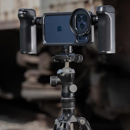 PGYTECH ProShot Mounting Adapter Kit, 1/4"-20 Thread & Cold Shoe Mount for Phone Cage, Quick-Release Compatible with Handles for Microphone/Fill Light/Gimbal/Tripod/Monitor - style: Mounting Adapter Kit