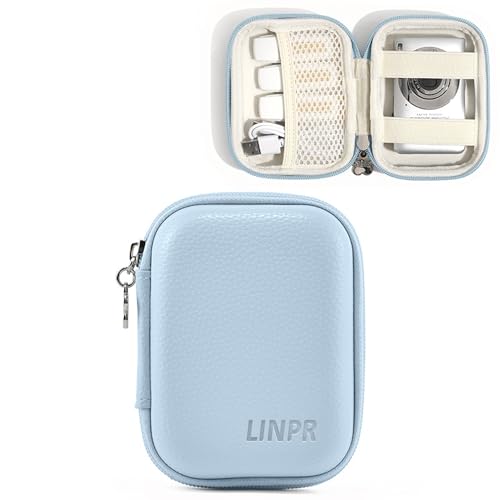 Digital Camera Case for CAMKORY, KODAK PIXPRO FZ45/FZ55, Canon IXUS 285 HS, Lecran, Small Travel Compact Camera Holder with Mesh Pocket for Accessories SD Card (Blue) - color: Blue
