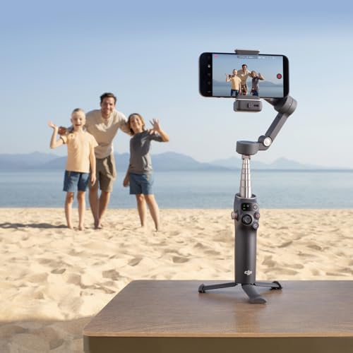 DJI Osmo Mobile 7P Gimbal Stabilizer for iPhone & Android, Native Tracking | Lighting, 3-Axis Phone Gimbal, Quick Launch, One-Tap Edit, Built-in Extension Rod & Tripod, 10hrs Use, Phone Charging