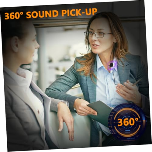 5Pcs Professional Clip-On Lavalier Microphones, Compact Black Wired Microphone Set for Live Broadcast, Phone, Camera, Teaching, Interview, and Tour Guide Use
