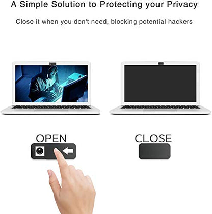 Huaxi Camcover-Webcam Cover, Laptop Camera Cover Slide Ultra Thin for Computer, MacBook Pro, MacBook Air, iPad, iMac, iPhone, Protect Webcam Privacy, Black