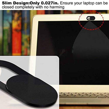 [12 Pack] Slide Webcam Cover Ultra Slim Web Camera Cover fits Laptop, Desktop, PC, Macboook Pro, iMac, Mac Mini, Computer, Smartphone,Protect Your Privacy Security,Strong Adhensive-6 White+6 black - color: 6black+ 6white 12Pack