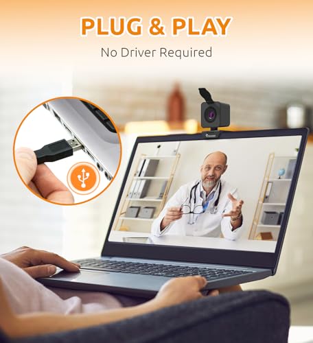 TOUCAN 1080P Webcam for pc, Webcam with Microphone for Laptop, Plug and Play USB Web Cam, 90°View Computer Camera, External Camera for Streaming, Skype, Zoom, FaceTime, Hangouts, MacBook/Tablet - style: W3001+Webcam