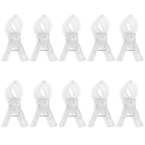 10PCS Plastic Transparent Spring Clip Large Balloon Arch Fixture for Backdrop Fixing Birthday Decoration Craft Photography Studio Accessory