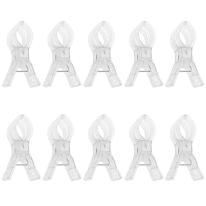 10PCS Plastic Transparent Spring Clip Large Balloon Arch Fixture for Backdrop Fixing Birthday Decoration Craft Photography Studio Accessory