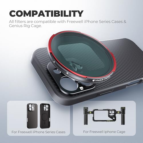 Freewell Sherpa VND/CPL 3-7 Stops Compatible only with Freewell Sherpa iPhone Series Cases & Genius Rig Cage - style: VND/CPL 3-7 Stops