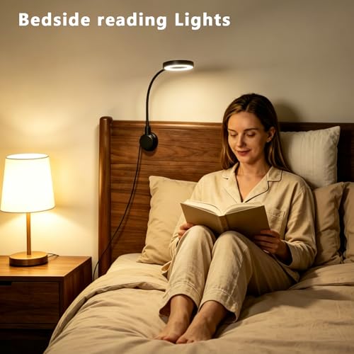 Little Joke Suction Mount Video Monitor Ring Light Bendable Desk Lamp | Selfie Fill Desk Lighting for Office Home, Flexible Gooseneck 7w 3 Modes For Video Conference, Webcam, Meetings, Live Stream - size: 3.5IN