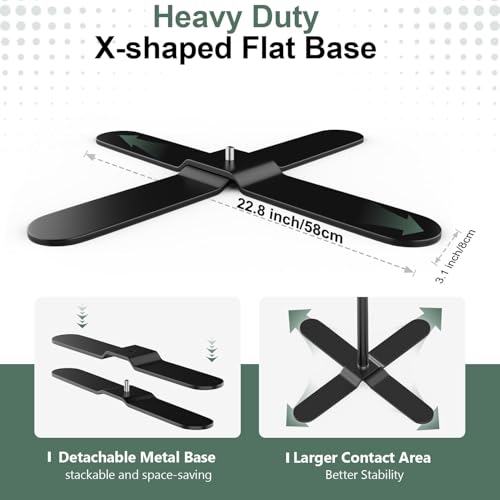 EMART Pipe and Drape Backdrop Stand Kit 10x10ft, Heavy Duty Back Drop Adjustable Stand with X-Shaped Base, Metal Background Frame for Parties Wedding Birthday Decoration Photography Photo Booth Video - size: 10×10FT