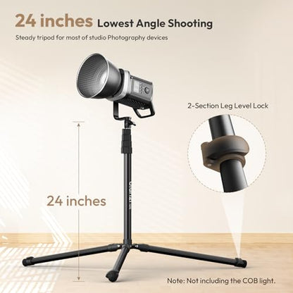 ULANZI T270 Light Stand - 8.8FT/270cm Adjustable Photography Light Stand Tripod, Aluminum Portable Studio Lighting Stand for Softbox, LED Video Light, Reflector, Strobe, Photo Video Photography - size: 8.8 ft