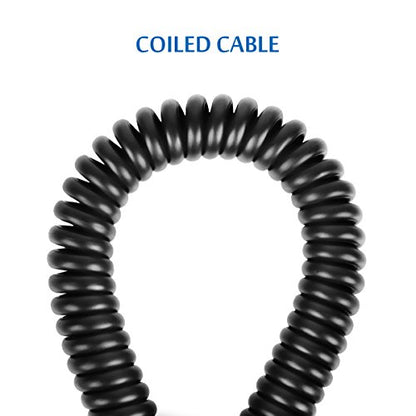 UCEC Mini HDMI to HDMI Coiled, 1ft-1.47ft Small HDMI Cable Support 4K Ultra HD 1080p 3D Compatible with Atomos Ninja V V5, Monitors, Cameras, Projector, A to C - color: A to C