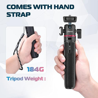 ULANZI MT-73 Extension Pole Tripod, Mini Selfie Stick Tripod Stand Handle Grip for Webcam Canon G7X Mark III Sony ZV-1 RX100 VII A6400 A6600 Cameras Vlogging - color: MT-73 Tripod