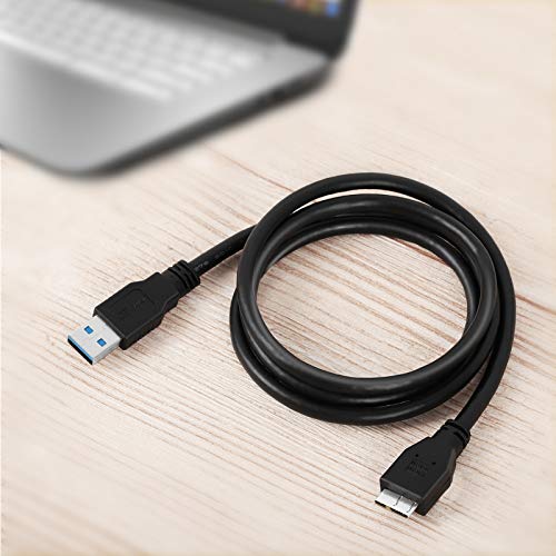 Micro USB 3.0 Cable, External Hard Drive Cable USB 3.0 A to Micro B Compatible with Samsung Galaxy S5, Note 3, Note Pro 12.2, Toshiba, Seagate Hard Drives and More (15FT) - size: 15 FT - USB A to Micro B