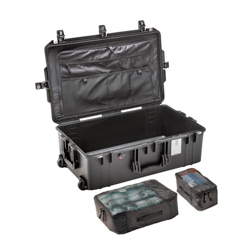 Pelican Air 1595 Travel Case - Large Hard Case Luggage - Suitcase with Wheels (Black) - color: Black, size: 1595 Travel Case