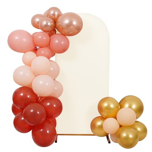 Peomeise 6FT Wedding Arch Cover，Beige Arch Backdrop Cover Stretchy Spandex Backdrop Stand Covers for Birthday Party Ceremony Banquet Decor(72" L x 31.2" W) - color: Beige, size: 6FT