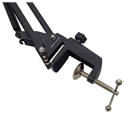 Rockville DMS40 40" Microphone Boom Arm Studio Podcast USB Mic Stand | Desk Clamp, Steel Construction, Internal Springs, Articulating, Aluminum Alloy Clamp, Fits desk less than 2" thick - size: 40"