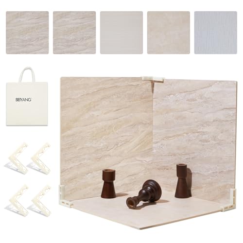 5PCS Double Sided Flat Lay Photo Studio Backdrop Boards, 16x16 Inch Waterproof Tabletop Background Board, Reusable Backdrop Props for Food Makeup Jewelry Product Shooting - color: 10 patterns