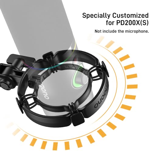 MAONO PD200X/PD200XS Shock Mount - Professional Custom Microphone Mounts Reduces Vibration Noise, Removable Shock Mount for Microphones with a Diameter of About 56mm/2.2 Inches