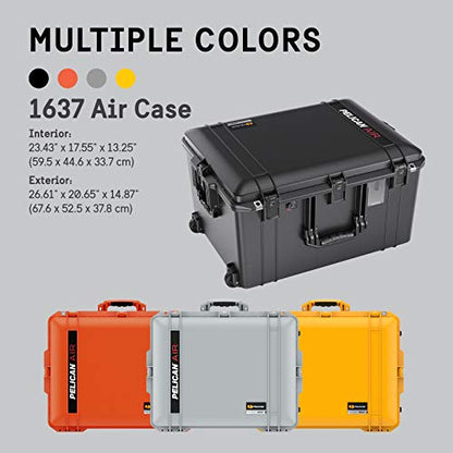 Pelican Air 1637 Case With Padded Dividers - Black - color: Black, size: With Padded Dividers