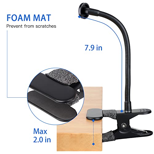 iTODOS 2 Pack Flexible Clip Clamp Mount Compatible with Blink Outdoor 4 (4th Gen)/(3rd Gen) XT3/Blink XT/XT2/Mini,8 inches Gooseneck Arm,Attach Your Blink Camera Wherever You Like Without Any Tools - size: Blink Flexible Clamp Mount