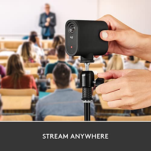 Logitech for Creators Mevo Start, Wireless Live Streaming Camera, 1080p HD Video Quality, Intelligent App Control, Stream via LTE or Wi-Fi - Black - style: 1 Pack