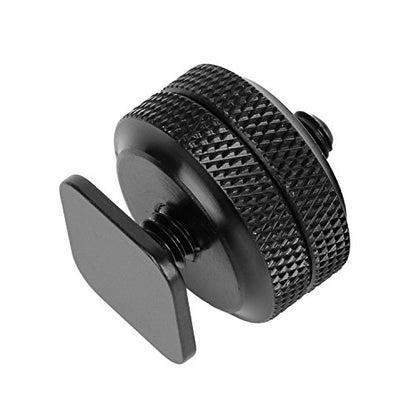 ChromLives Camera Hot Shoe Mount Hot Shoe Adapter Hot Shoe Connector w/ 1/4 inches 20 Tripod Screw Flash Shoe Mount Monitor Bracket (4 Pack) - color: hot shoe mount