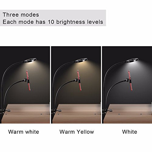 Sokani Selfie Ring Light with Cell Phone Holder and Stand Bracket for YouTube TIK Tok Tiktok Zoom Video Conference Live Stream Makeup Dimmable LED Circle RingLight for iPhone Android Mobile Smartphone