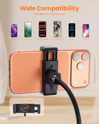 Nicefoto 10" Ring Light with 66'' Tripod Stands & 2 Phone Holder, LED Circle Ring Lights Compatible with All Phones, 3 Color & 10 Brightness Level, for Live Stream, Makeup, Zoom, TikTok, YouTube