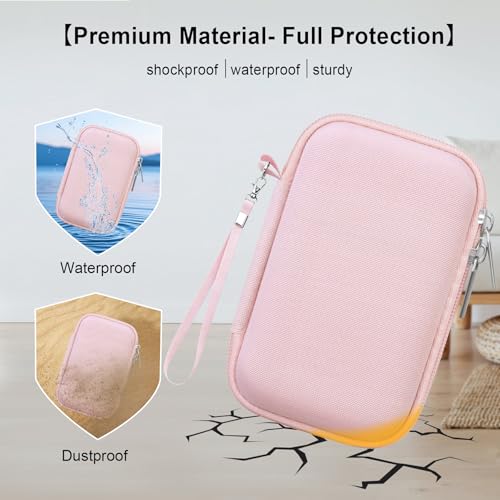Case for Sony ZV-1F/ ZV-1/ ZV-1 II/Sony RX100 VII/ RX100 III Digital Camera | Sony ZV-1F/ ZV-1/ ZV-1 II/ RX100 VII Digital Camera Carrying Case, Hard Protective Bag, Pocket fits Accessories, Jelly Pink - color: Jelly Pink