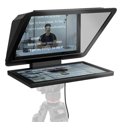 Elgato Prompter XL, Full-Sized Teleprompter, Removable | 15.6-inch detachable Full HD display, Doubles as conferencing monitor, Fits DSLR, mirrorless, studio cameras, USB-C 3.2 - style: Prompter XL