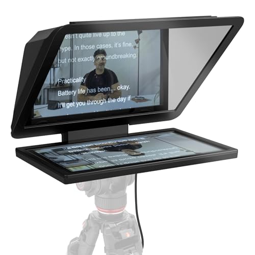 Elgato Prompter XL, Full-Sized Teleprompter, Removable | 15.6-inch detachable Full HD display, Doubles as conferencing monitor, Fits DSLR, mirrorless, studio cameras, USB-C 3.2 - style: Prompter XL