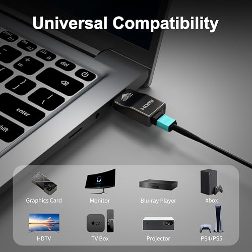 RUIPRO 8K Detachable Full Fiber Optic Armored HDMI 2.1 Cable 10FT, Ultra High Speed 48Gbps, Support 8K@60Hz 4K@120Hz, Dynamic HDR, eARC, Compatible with PS5/Xbox/Blu-ray/TV/Monitor/Projector - size: 10FT