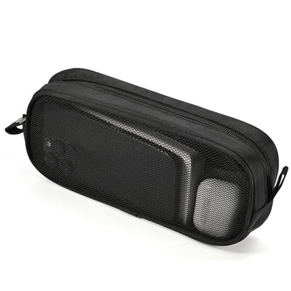 Electronics Organizer Travel Case,Zipper Mesh Tech Pouch Accessories Carry Storage for Mouse,Cord,Cables,USB Flash Drive,Hard Drive,Essentials