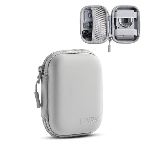 Digital Camera Case for CAMKORY, KODAK PIXPRO FZ45/FZ55, Canon IXUS 285 HS, Lecran, Small Travel Compact Camera Holder with Mesh Pocket for Accessories SD Card (Matte Gray) - color: Matte Gray