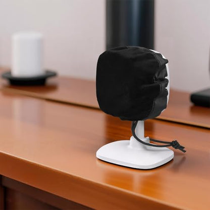 Homakover Indoor Security Camera Cover, Drawstring Cover Compatible for Blink Mini 2/TP-Link Tapo C100/Roku WDR & WiFi 6/Wyze Cam OG/Google 2025 Model, Black (2)