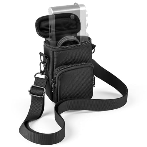 Camera Case for Camp Snap Pro, Lightweight Small Sling Bag | 5.31" x 3.35" x 1.20" Travel Bag with Adjustable Shoulder Strap, for KODAK Printomatic Instant Print Camera, Black
