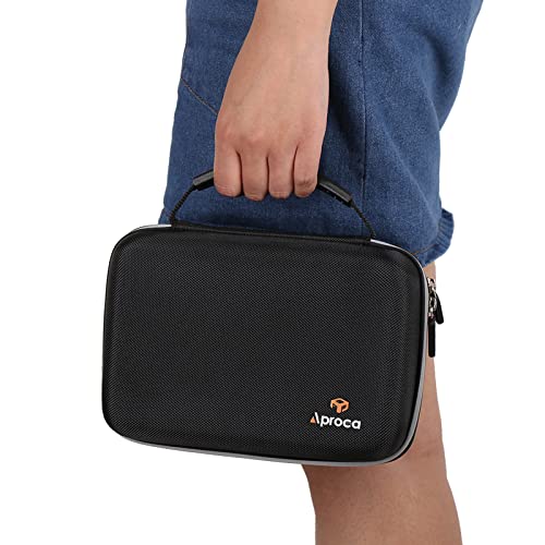 Aproca Case Compatible with Canon EOS Rebel T7, R50, R6 Mark II, R100, R50 V, R8, T6, R10, SL3, R5 Mark II, 5D Mark IV, R7, 90D, R5, T100 Camera, Portable Bag for Accessories (Case Only) - color: Black