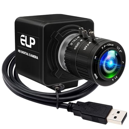 USB Camera 4K 12 Megapixels USB Webcam 1080P 120fps High Speed Golf Swing Cam with 3X Manual Optical Zoom Lens Close up PC Computer Plug and Play for Live Streaming Industrial Project Meeting