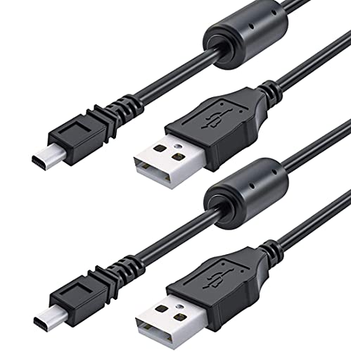 Ancable UC-E6 USB Cable, 3-Feet USB Mini-B | Universal Digital Camera Data Transfer Cord Charger Cable Compatible for Nikon CoolPix, L, D, P, Series Digital Camera